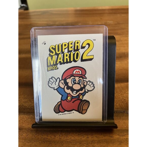RARE 1989 O Pee Chee SERIES 2 Nintendo Sticker Tips #40 Super Mario Bros 2 - Picture 1 of 8